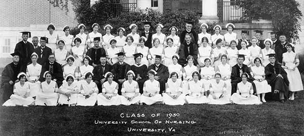 University of Virginia Hospital School of Nursing graduating class of 1930.  Eleanor Crowder Bjoring Center for Nursing Historical Inquiry, University of Virginia School of Nursing.
