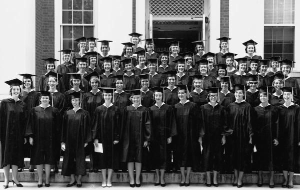 BSN graduates of 1965.	Eleanor Crowder Bjoring Center for Nursing Historical Inquiry, University of Virginia School of Nursing. Ed Roseberry, Photographer.