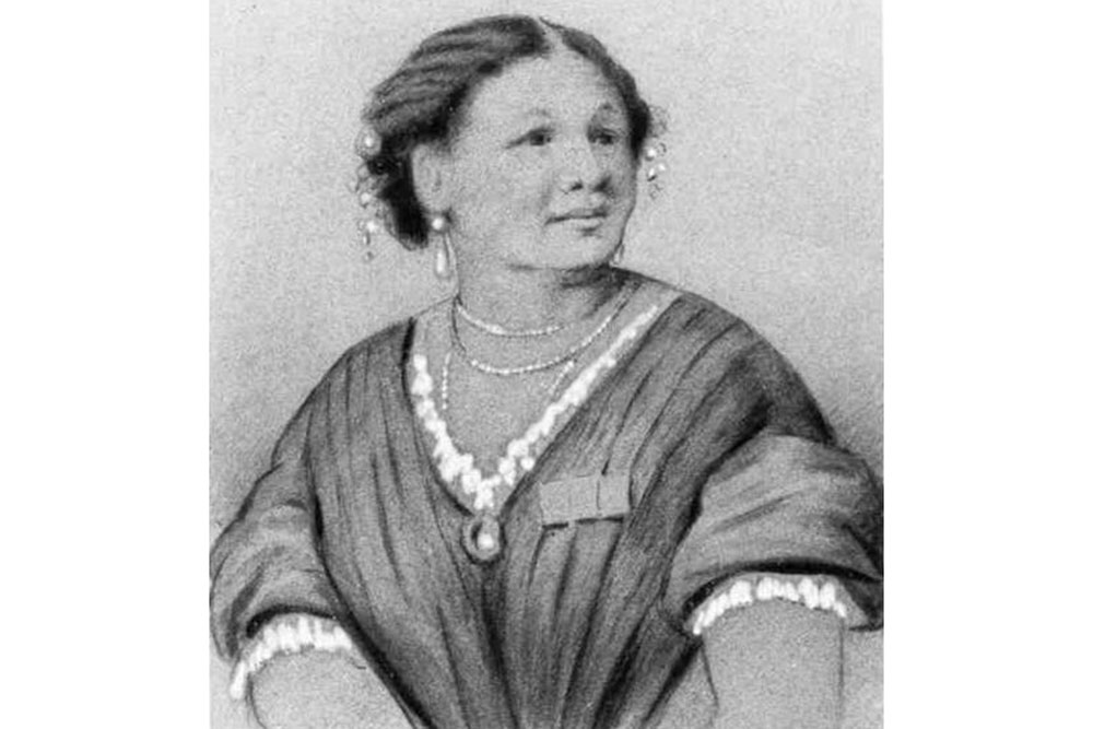 A drawing of Mary Seacole, an African-American nurse during the Crimean War.