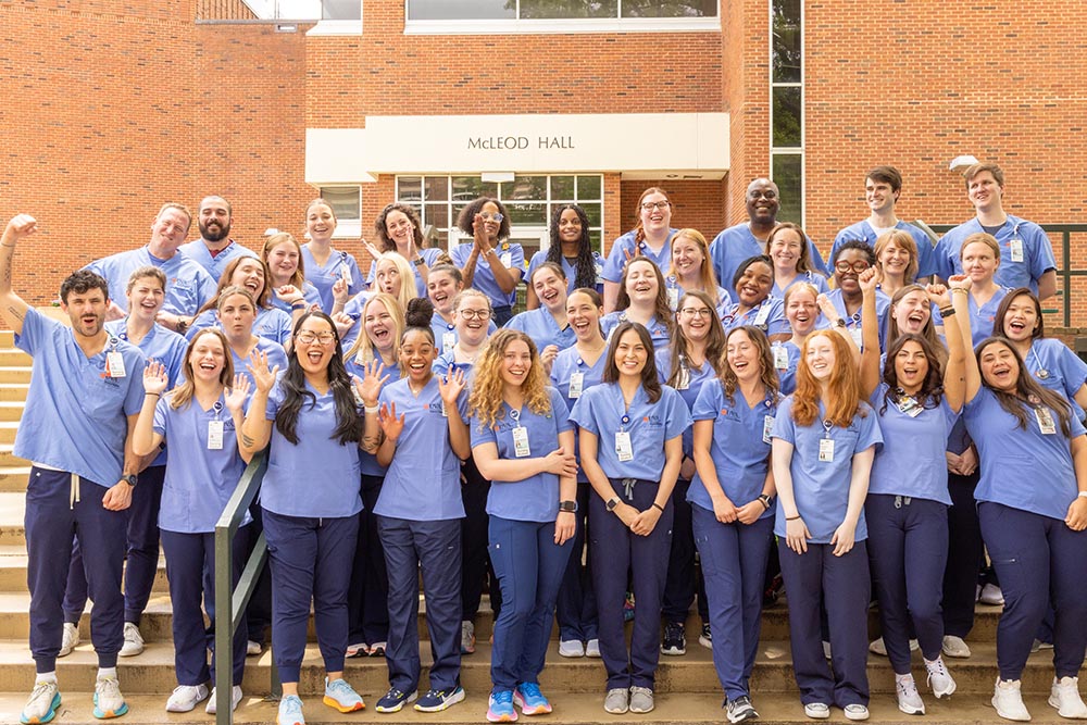 a group of nursing students