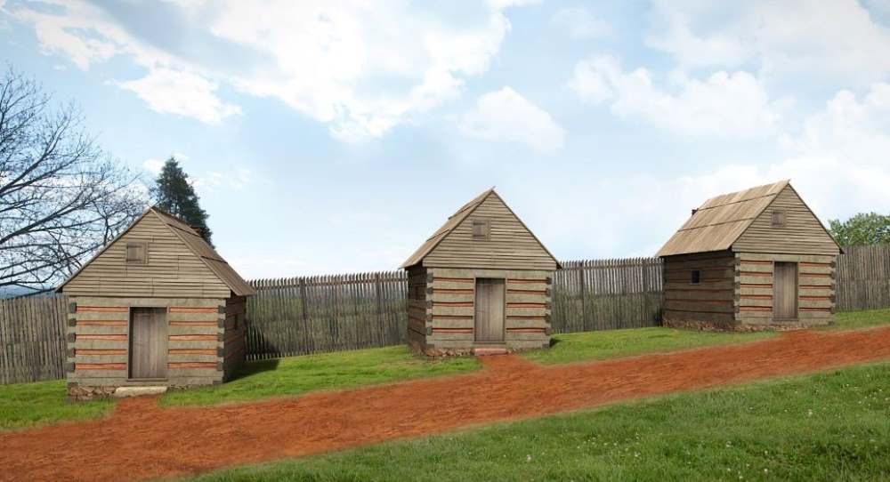 Digital models of cabins for the enslaved at Monticello