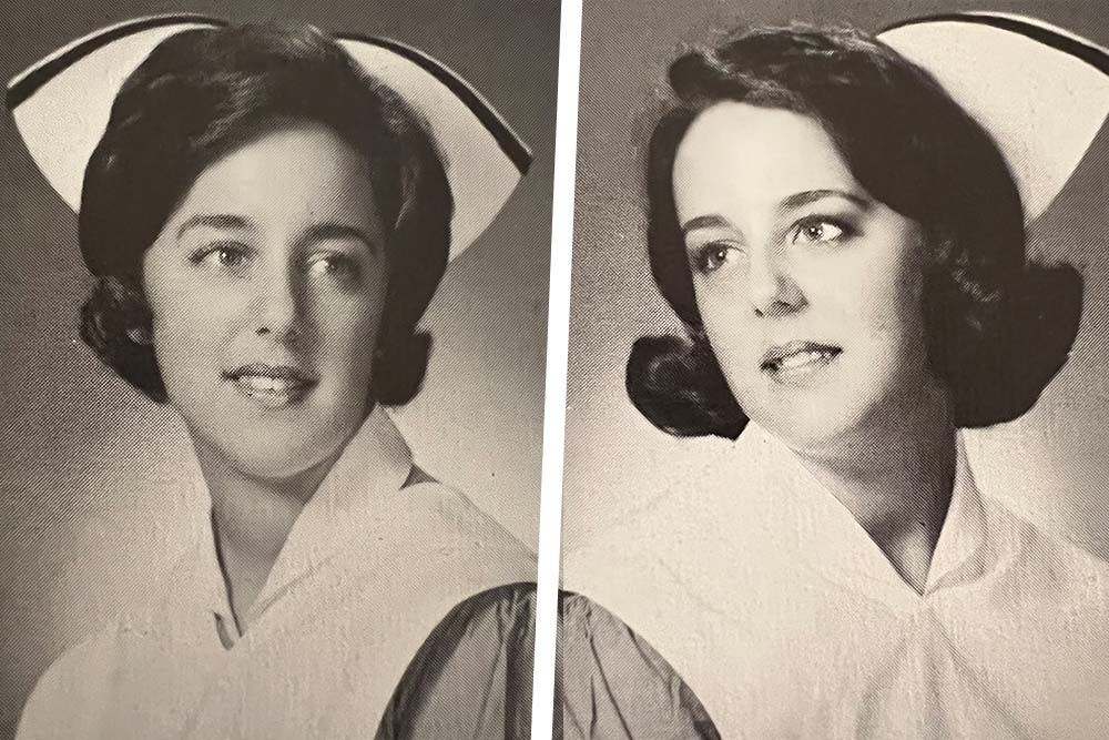 Joyce and Janet Fisher, Diploma 1966 grads