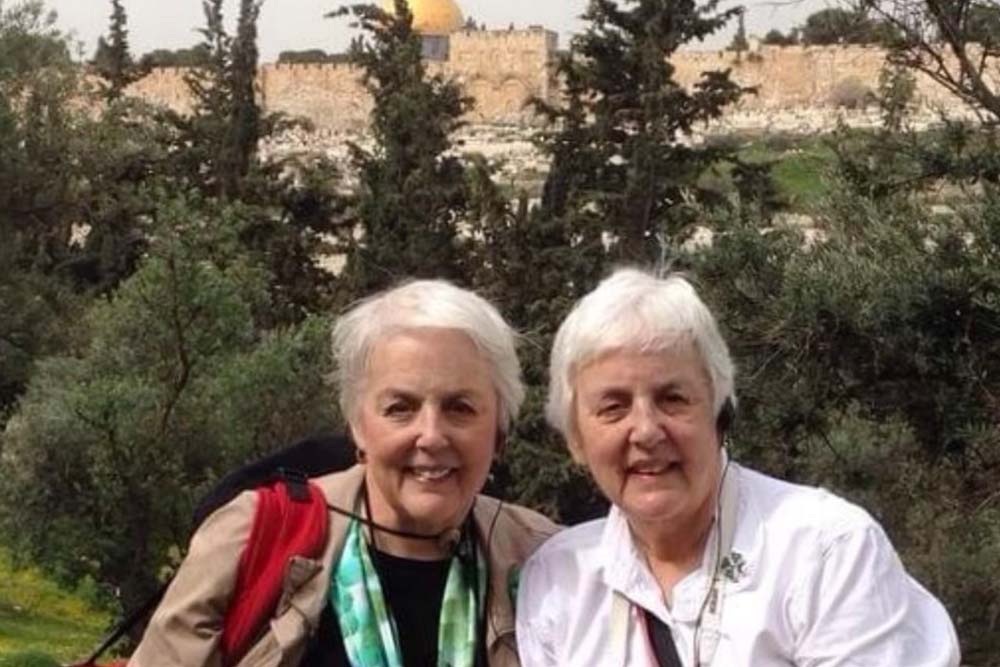 Joyce Laux and Janet Sleppy in the Holy Land