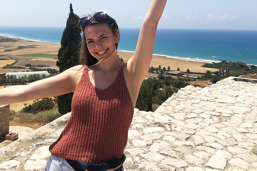 BSN student Kelly Murray studied abroad in Cyprus in summer 2021.