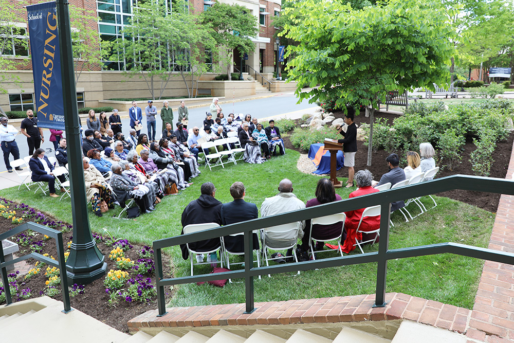 LPN alumni memorial bench dedication ceremony May 3, 2023.