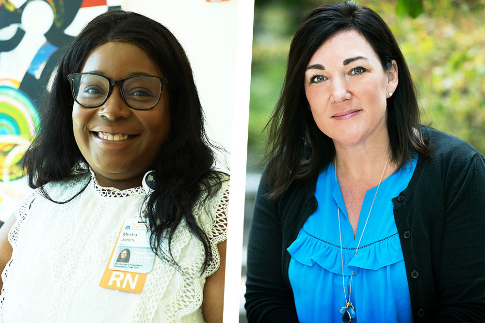 2024 MLK Award winners Mesha Jones and Jeanne Alhusen