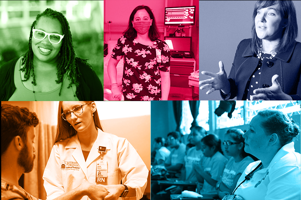 NIH funded nurse and public health scientists Katrina Debnam, Meghan Mattos, Jeanne Alhusen, Jessie Gibson, Emma McKim Mitchell.