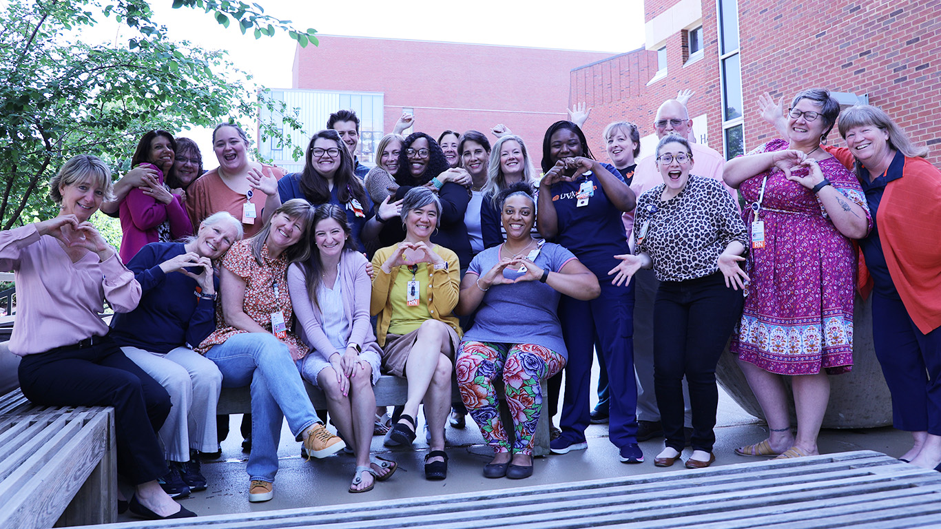 The 2023 cohort of UVA Health RNs who became clinical instructors