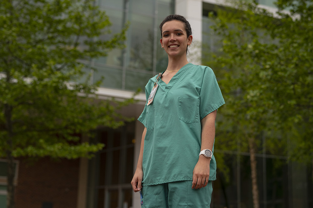 Reanna Panagides, BSN class of 2020 and COVID nurse