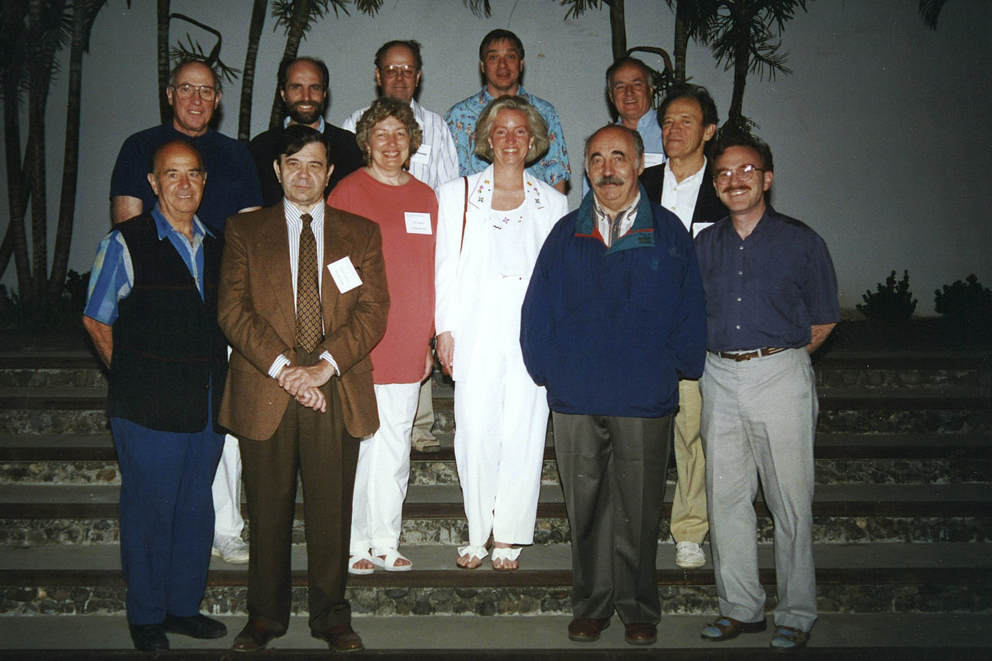 Rebecca Rimel, center, with Pew Scholars in Curacao, 1999.
