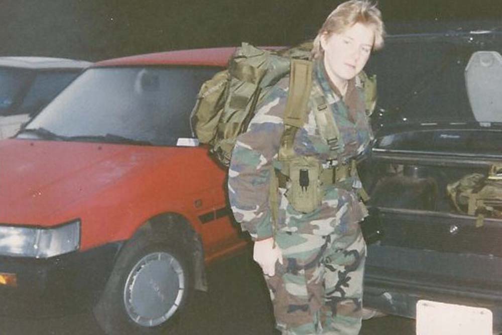 Wiersma as a young Army nurse