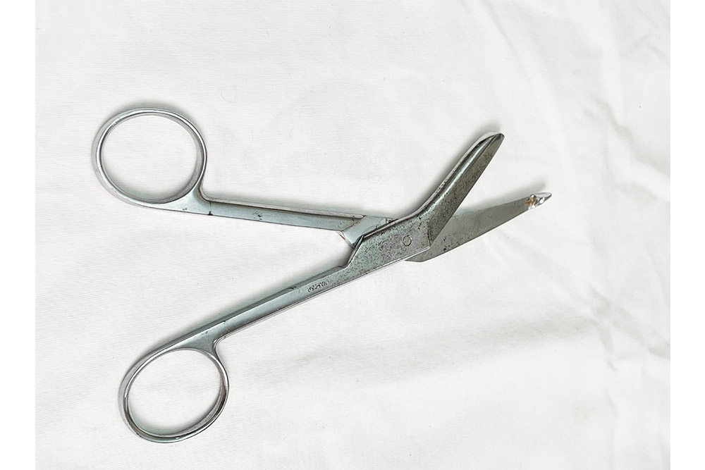 20th century bandage scissors from the Bjoring Center collections.