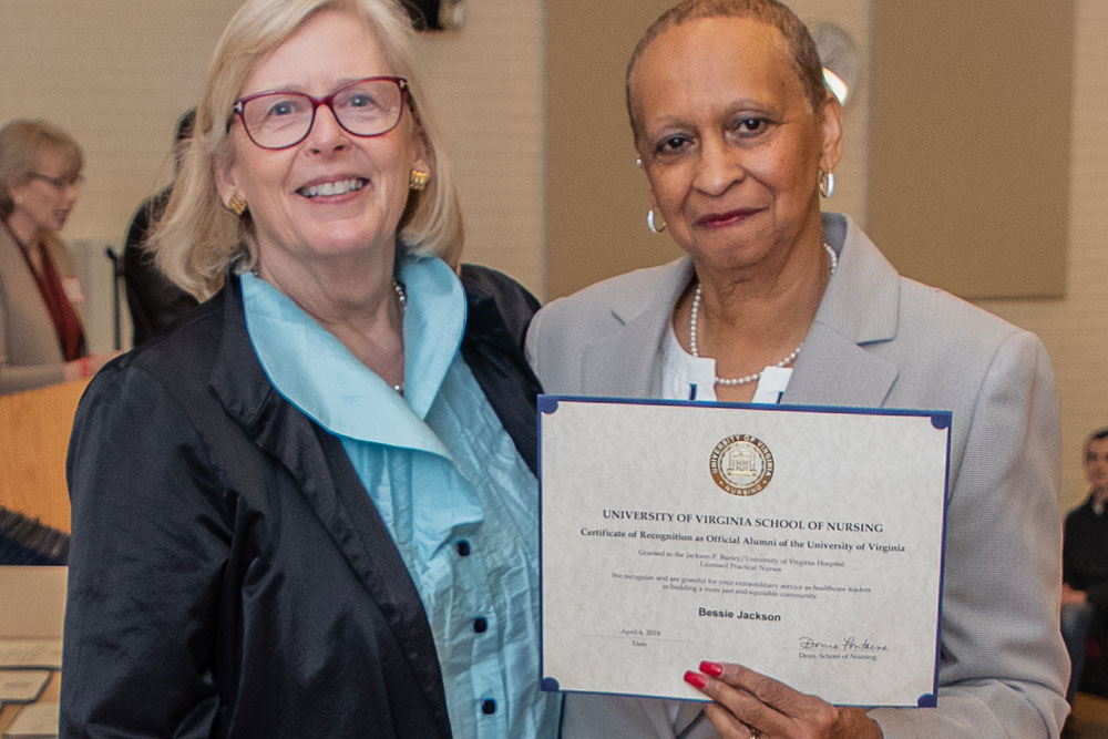 Honoring Burley LPN graduate Bessie Jackson.