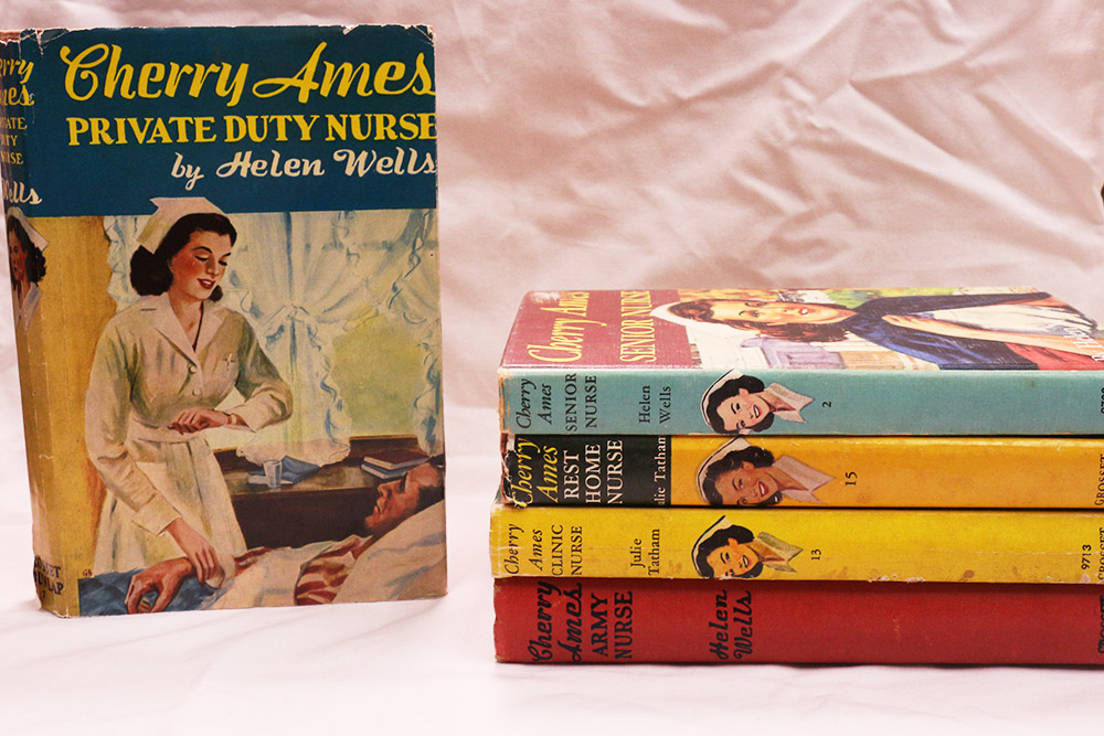 Cherry Ames books from the Bjoring Center, part of a toy feature