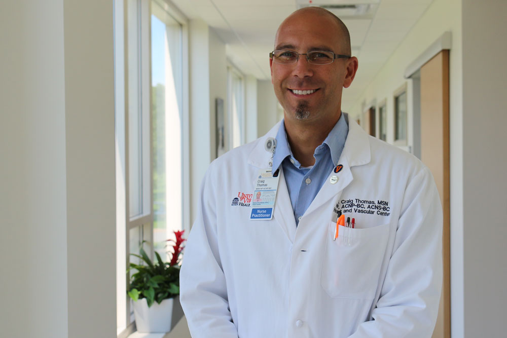 Craig Thomas, preceptor, UVA School of Nursing