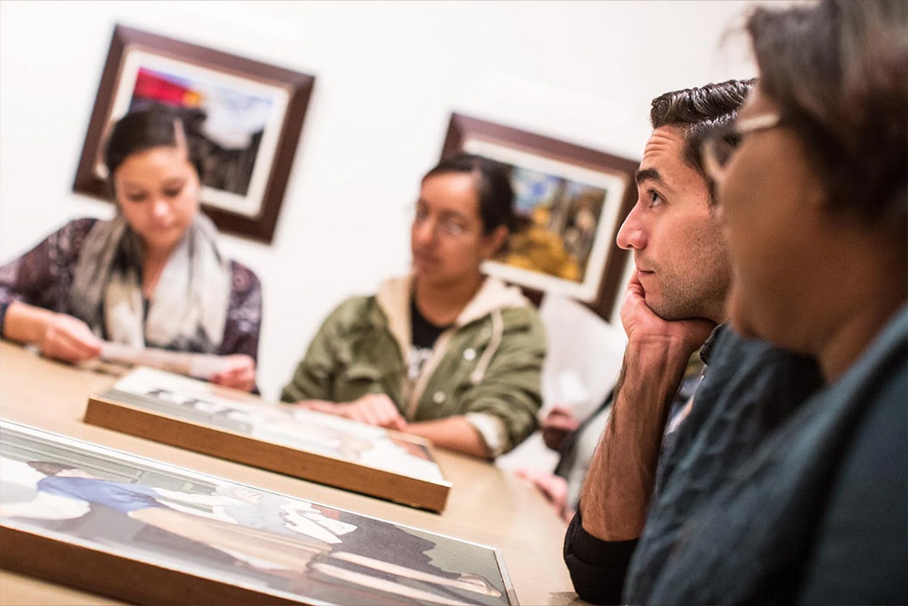 Heart of Medicine gathers nursing and medical students at the Fralin Museum who examine a work of art featuring disease, death, loss, care, and discuss it.