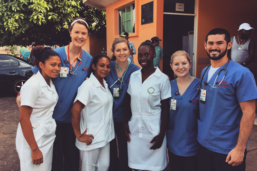 University of Virginia Nursing students in Bluefields, Nicaragua
