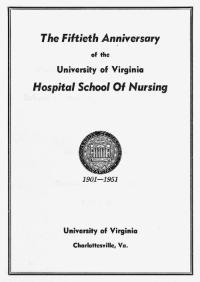 Invitation to the 50th Anniversary of the School of Nursing. 