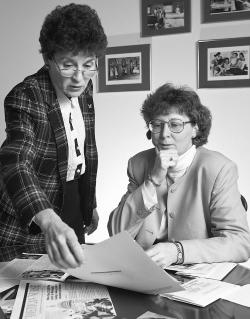 Barbara Brodie, PhD, RN, FAAN and Arlene Keeling, PhD, RN direct the Center for Nursng Historical Inquiry.	Eleanor Crowder Bjoring Center for Nursing Historical Inquiry, University of Virginia School of Nursing.