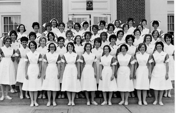Diploma graduates of 1965.	Eleanor Crowder Bjoring Center for Nursing Historical Inquiry, University of Virginia School of Nursing. Ed Roseberry, Photographer.