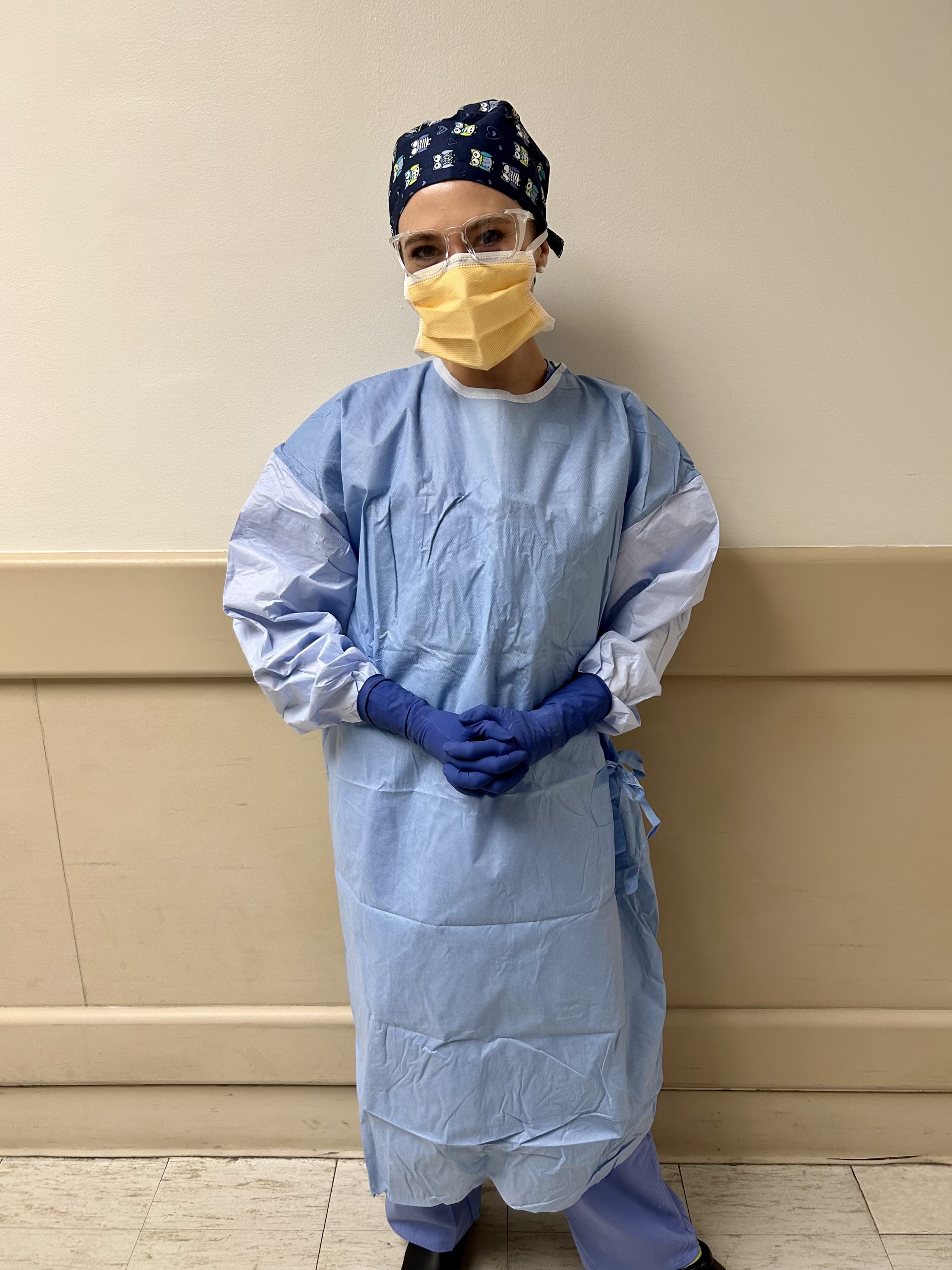 BSN Student Molly Yeo in surgical garb